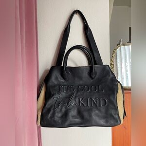 Aimee Kesteberg Leather+Sherling Speak Up Large Tote